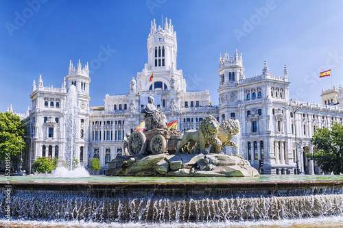 Fontanna Cibeles w Madrycie, Hiszpania