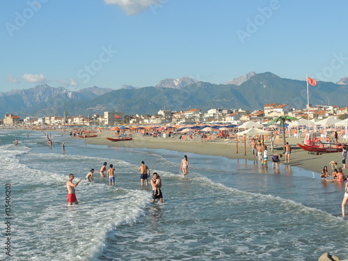 Viareggio, la spiaggia