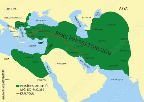 Pers İmparatorluğu Harita