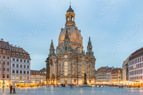 Frauenkirche zu Dresden, Abendstimmung