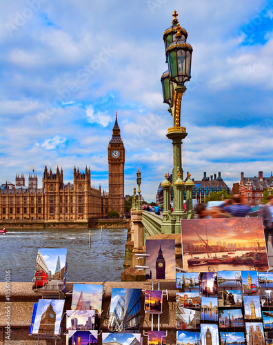 Big Ben London postcards Clock tower in UK