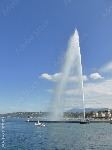 Genève, jet d'eau (Suisse)