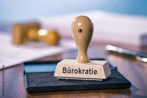 Stempel mit der Aufschrift Bürokratie