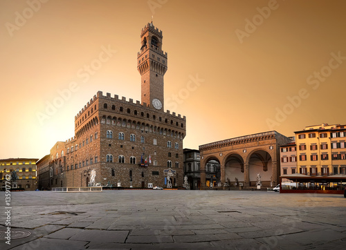 Belltower on piazza