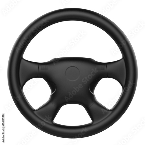 steering wheel isolated