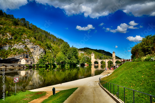 Valentre bridge, symbol of Cahors town, France