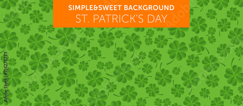 St. Patrick's Day Simple & Sweet Background vol.6
