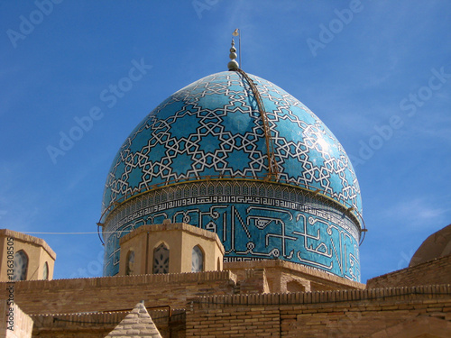 The Shah Nematollah Vali Shrine, historical complex in Mahan, Kerman province. Mausoleum of the renowned Iranian Sufi master, mystic and poet. 