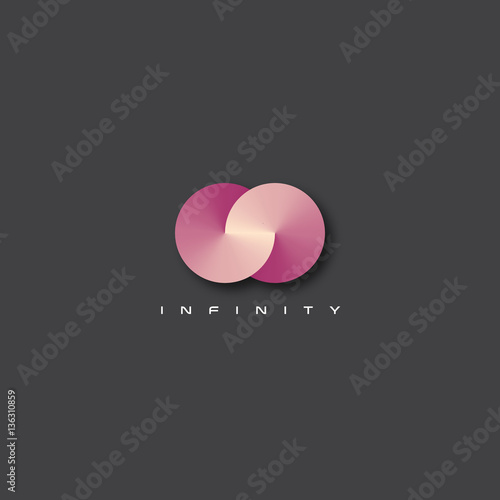 Vector modern and elegant infinity symbol illustration.
