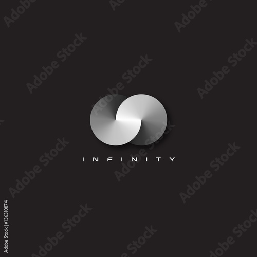 Vector modern and elegant infinity symbol illustration.