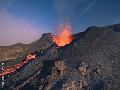 La Fournaise Volcano Blast