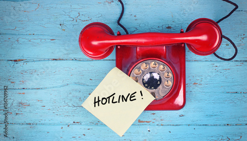 Anrufen bei der Hotline