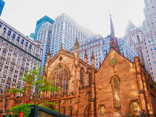 Holy Trinity Church , an important Neo-Gothic-style Roman Catholic cathedral of the United States located in midtown Manhattan, New York City