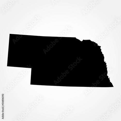 map of the U.S. state of Nebraska 