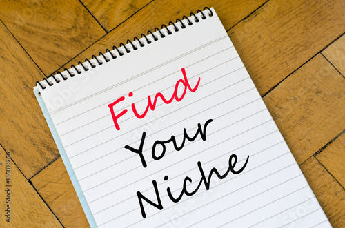 Find your niche concept on notebook