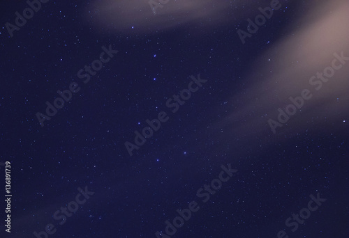 night sky with Ursa Major and Ursa Minor constellations