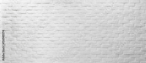 Abstract white texture brick on the wall, white brick pattern for mapping object 3D, Simple clean white background texture.