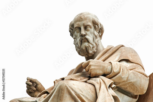 Statue of Plato in Athens.