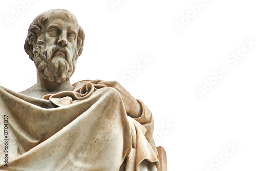Statue of Plato in Athens.