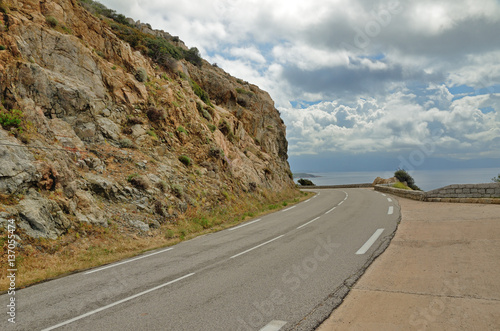 Corsican coastal road