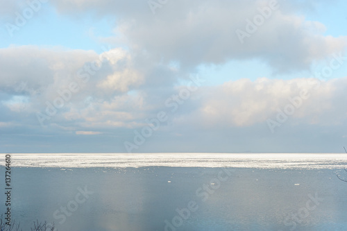 Winter sea background