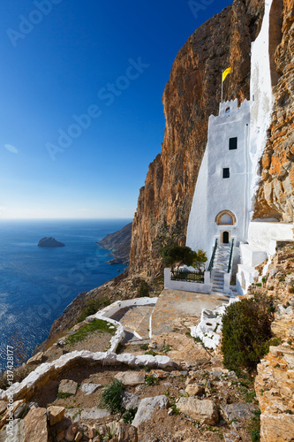 Monastery of Panagia Hozoviotissa on Amorgos island.