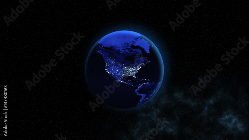 Planet Earth. This image elements furnished by NASA