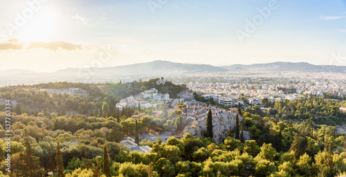 panoramic view of Areopagus Hill
