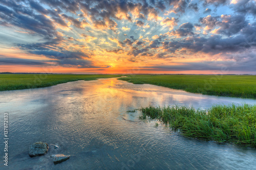 Marsh sunset