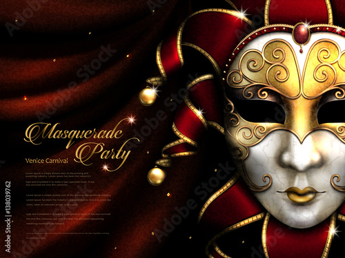 Masquerade party poster