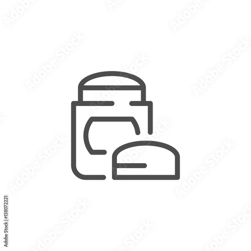 Dry deodorant line icon