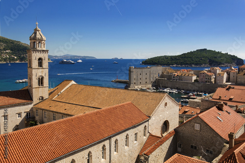 Dubrovnik Old Town view from City Walls