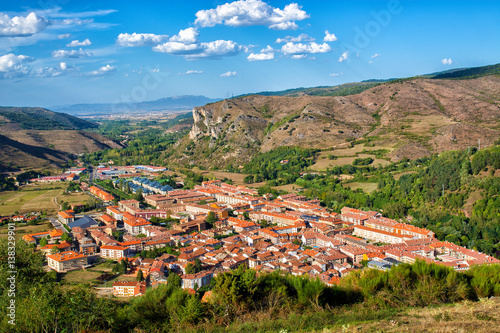 View of Ezcaray town in La Rioja, Spain.