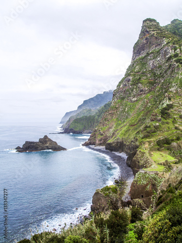 Cliff line, Portugal, Madeira, North Coast