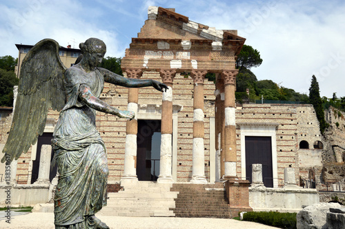 The Winged Venus and the Roman Forum of Brescia - Italy