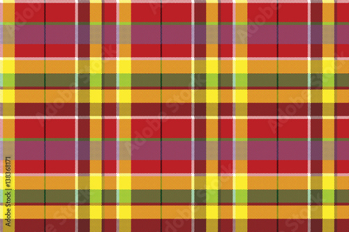 Summer seamless pattern madras check fabric texture