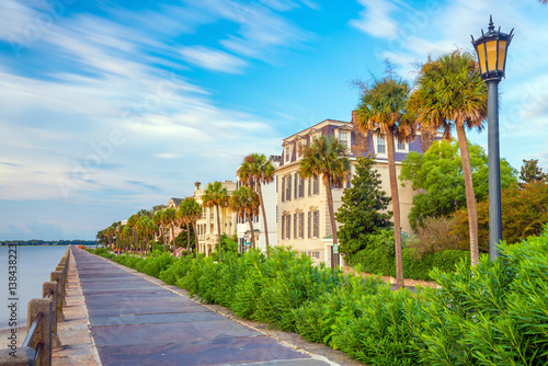 Battery Park in the historic waterfront area of Charleston