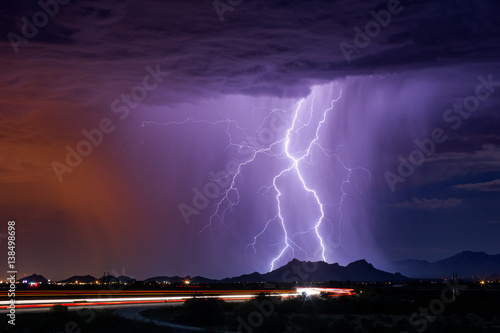Thunderstorm lightning