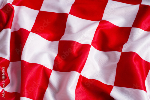 Typical croatian red and white quadrates