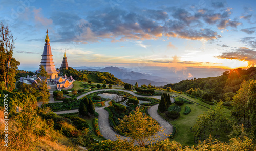 Doi Inthanon National Park when sunset, Chiang mai, Thailand