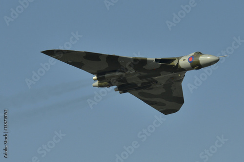 Vulcan bomber's last flight over the uk at gravesend kent.