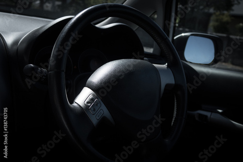car interior and dashboard
