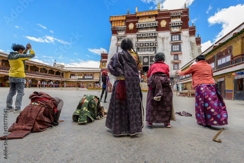 Pilgrims at Potala Palace