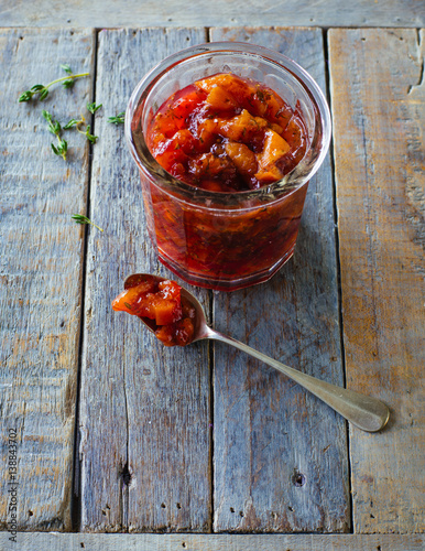 Peach chutney