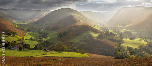Amazing light in Martindale Valley, Lake District. 
