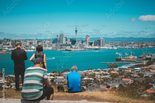Auckland City view from Mount Victoria