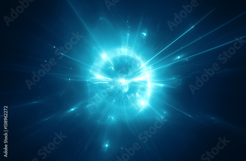 Abstract blurry explosion background