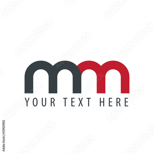 Initial Letter MM Rounded Lowercase Logo