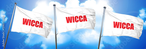 wicca, 3D rendering, triple flags