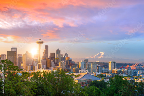 View of downtown Seattle skyline